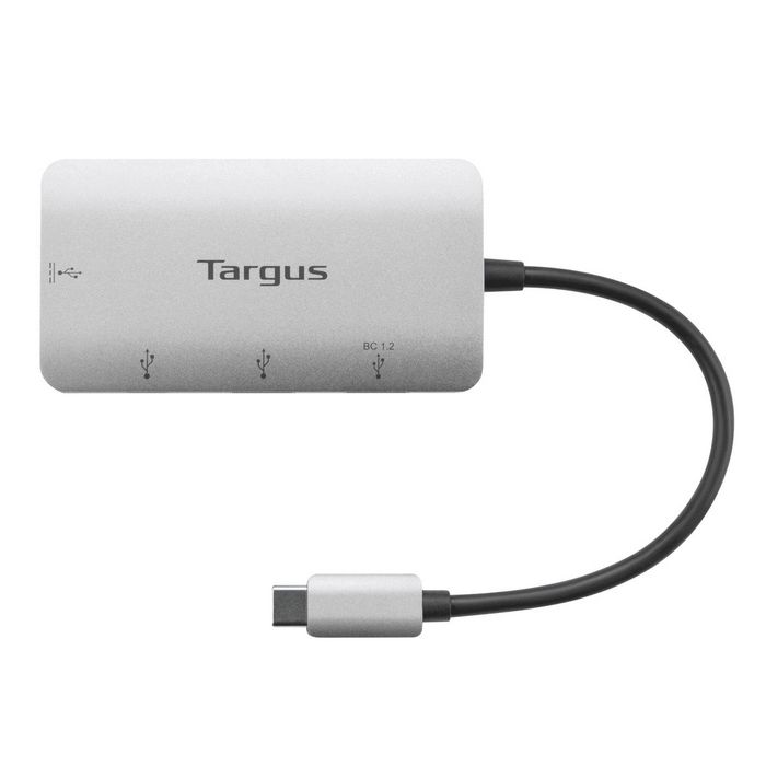 Targus Hub USB-C Multi-Port, Concentrateur 4 Ports (2x USB-A, 2x USB-C) avec Charge Rapide PD 100W, Compatible Thunderbolt 3, Transfert 5Gbps