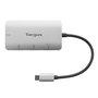 Targus Hub USB-C Multi-Port, Concentrateur 4 Ports (2x USB-A, 2x USB-C) avec Charge Rapide PD 100W, Compatible Thunderbolt 3, Transfert 5Gbps