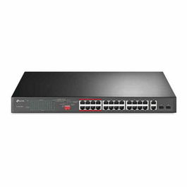 TP-LINK Switch Gigabit PoE TL-SL1226P, 24 Ports, Noir - Pour réseau et surveillance