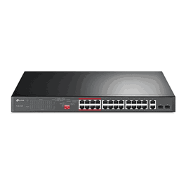 TP-LINK Switch Gigabit PoE TL-SL1226P, 24 Ports, Noir - Pour réseau et surveillance