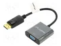 Lanberg Adaptateur DisplayPort 1.1 vers VGA 20cm noir