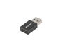 Lanberg Adaptateur USB 3.1 Type C vers USB-A Mâle, Noir, Connecteur Nickel, 5 Gbit/s