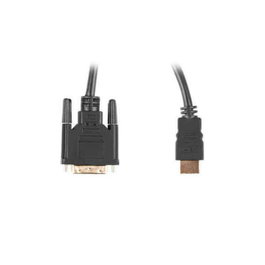 Lanberg Câble HDMI vers DVI-D 24+1 mâle 4K Dual Link 3 m Noir