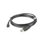 Lanberg Câble USB 2.0 mâle vers Micro-B 1,8 m noir