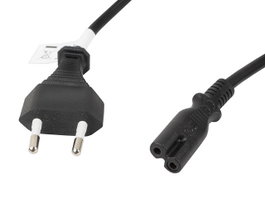 Lanberg Câble d'alimentation CEE 7/16 vers IEC 320 C7 1,8 m