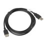 Lanberg Câble d'extension USB 2.0 mâle/femelle 1,8 m Noir