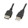 Lanberg Câble de rallonge USB 2.0 mâle/femelle 5m Noir