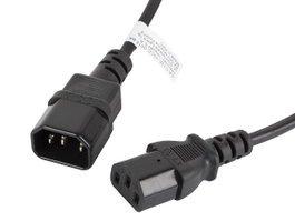 Lanberg Rallonge Alimentation IEC320 C13 à C14 1.8m Noir pour PC
