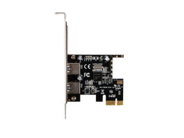 Lanberg Carte PCI Express 1x à 2 Ports USB 3.1 Femelle, Renesas NEC, 5 Gbps, avec Connecteur Molex