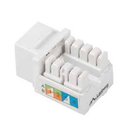 Lanberg Keystone Cat 5E UTP RJ45 Blanc Module Keystone pour Réseau