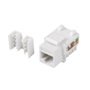 Lanberg Keystone Cat.6 UTP RJ45 Connecteur Keystone Blanc - Module de Connexion pour Câblage Structuré Réseau