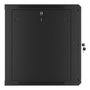 Lanberg WF01-6612-10B Armoire Mural Rack 19 Pouces 12U Noir 600x600x640 mm Charge 60 kg