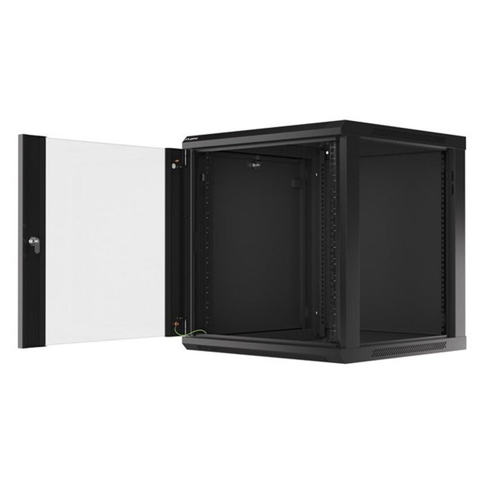 Lanberg WF01-6612-10B Armoire Mural Rack 19 Pouces 12U Noir 600x600x640 mm Charge 60 kg