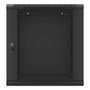 Lanberg WF01-6612-10B Armoire Mural Rack 19 Pouces 12U Noir 600x600x640 mm Charge 60 kg