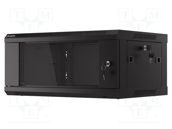 Lanberg Armoire rack mural 4U 600x450 mm Noir