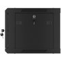 Lanberg WF01-6406-10B Armoire Rack Murale 6U 600x450x379mm Autoassemblage Noir IP20