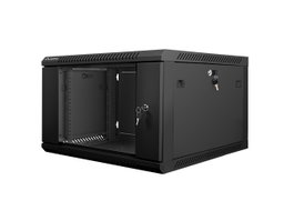 Lanberg WF01-6606-10B Armoire Rack Murale 6U 19" 600x600x368mm Autoassemblage Noir