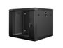 Lanberg WF01-6609-10B Armoire Rack Murale 9U Autoassemblage Noir 600x600x501 mm IP20