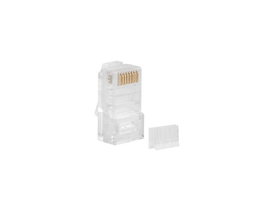 Lanberg Connecteur RJ45 Cat6 UTP 8P8C 100 pièces Transparent Non blindé