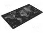 NATEC TIME ZONE Tapis de bureau noir 800x400x2,5mm