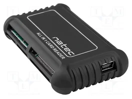 NATEC BEETLE Lecteur de cartes de mémoire USB 2.0 noir