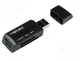 NATEC Lecteur de cartes de mémoire ANT 3 noir USB 2.0