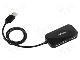 NATEC Hub USB LOCUST 4 ports USB 2.0 noir