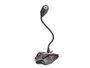 Genesis Microphone Gaming Radium 100 Omnidirectionnel USB avec LED et Mute - Noir/Rouge