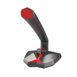 Genesis Microphone Radium 200 Gaming Condenser USB pour PC et Mac avec bouton mute, rétroéclairage rouge