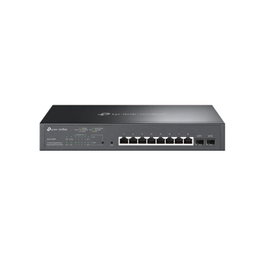 TP-Link Omada Commutateur Gestionable Gigabit 8 Ports PoE+ 30W & 2 SFP, 150W Budget PoE, Cloud, VLAN, QoS - Pour PME et Entreprises