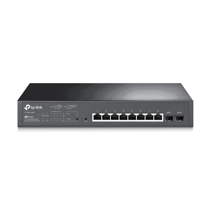 TP-LINK Switch réseau PoE 8 ports TL-SG2210MP / TL-SG2210MP Noir TP-LINK Switch réseau PoE 8 ports TL-SG2210MP / TL-SG2210MP Noir