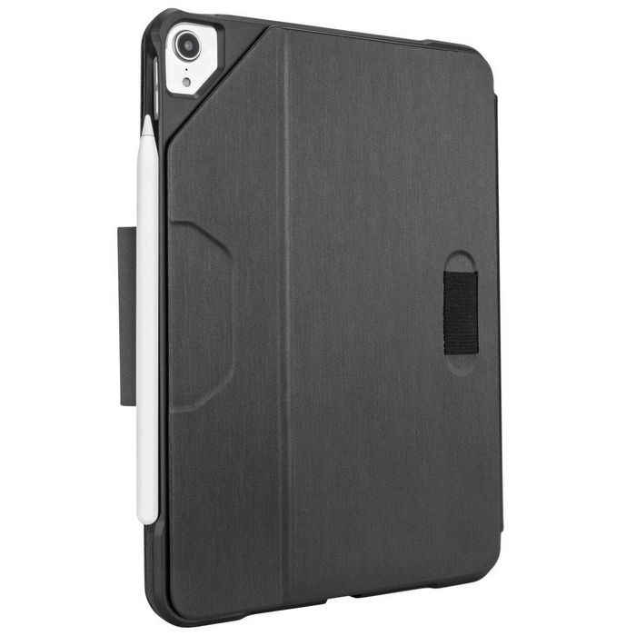 Targus Housse Click-In Protection Militaire iPad Air (4e Gen) 10.9 pouces et iPad Pro 11 pouces (2e et 1e Gen), Noire, avec Support et Porte Stylet
