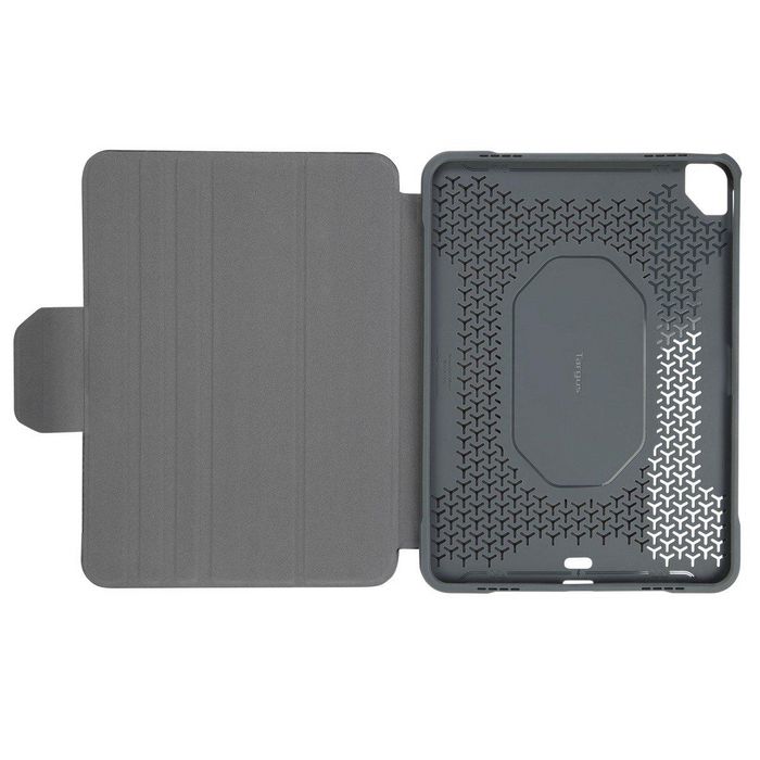 Targus Housse Click-In Protection Militaire iPad Air (4e Gen) 10.9 pouces et iPad Pro 11 pouces (2e et 1e Gen), Noire, avec Support et Porte Stylet