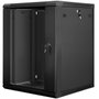 Lanberg WF01-6615-10B Armoire murale 15U 600x600x774 mm auto-assemblable IP20 Noir 19"