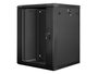 Lanberg WF01-6615-10B Armoire murale 15U 600x600x774 mm auto-assemblable IP20 Noir 19"