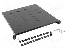 Lanberg Étagère de rack fixe 1U 483x500 mm noir