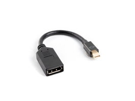 Lanberg Adaptateur Mini DisplayPort mâle vers DisplayPort femelle 10 cm Noir