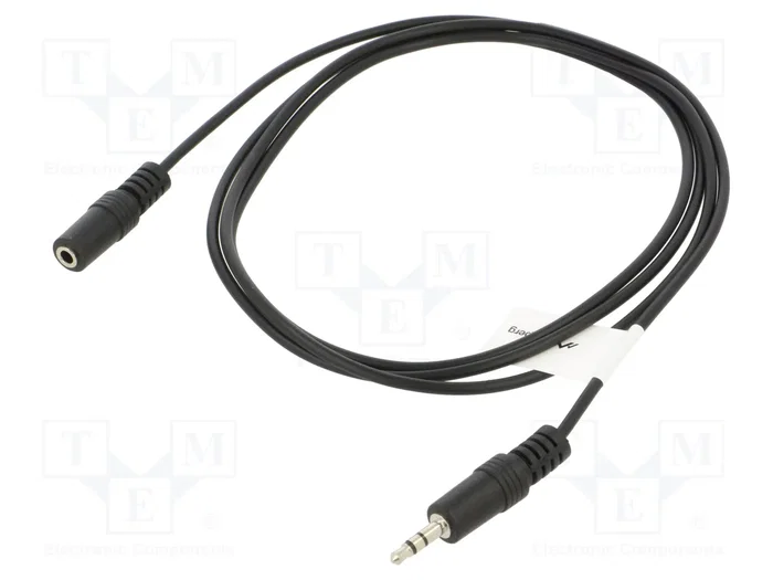 Lanberg Câble audio jack 3,5 mm mâle à femelle, 1,5 m, Noir Lanberg Câble audio jack 3,5 mm mâle à femelle, 1,5 m, Noir