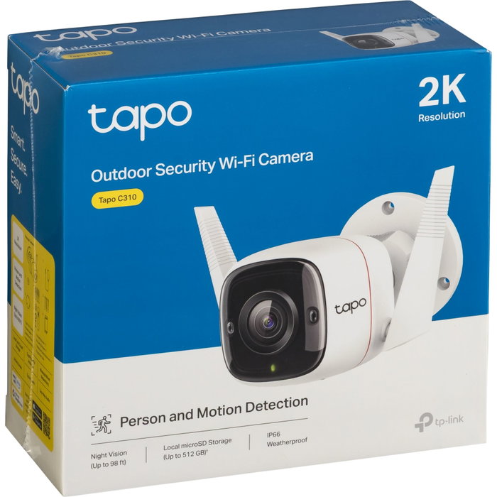 TP-Link Tapo C310 Caméra de sécurité Wi-Fi extérieure 3MP Blanc