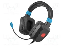 FURY RAPTOR Écouteurs avec microphone noir et bleu