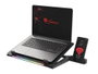 Genesis Oxid 450 Rgb Base de Refroidissement 5 Ventilateurs RGB avec Hub USB et Réglage Inclinaison 15.6"