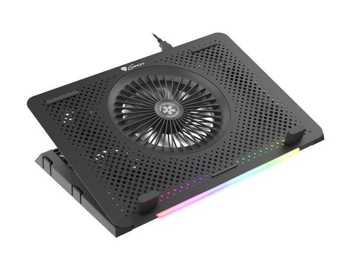 Genesis Oxid 450 Rgb Base de Refroidissement 5 Ventilateurs RGB avec Hub USB et Réglage Inclinaison 15.6" Genesis Oxid 450 Rgb Base de Refroidissement 5 Ventilateurs RGB avec Hub USB et Réglage Inclinaison 15.6"