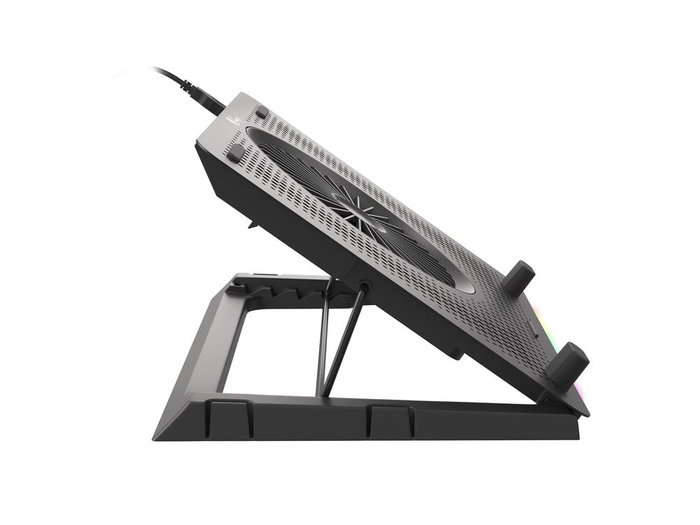 Genesis Oxid 450 Rgb Base de Refroidissement 5 Ventilateurs RGB avec Hub USB et Réglage Inclinaison 15.6" Genesis Oxid 450 Rgb Base de Refroidissement 5 Ventilateurs RGB avec Hub USB et Réglage Inclinaison 15.6"