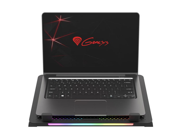 Genesis Oxid 450 Rgb Base de Refroidissement 5 Ventilateurs RGB avec Hub USB et Réglage Inclinaison 15.6" Genesis Oxid 450 Rgb Base de Refroidissement 5 Ventilateurs RGB avec Hub USB et Réglage Inclinaison 15.6"