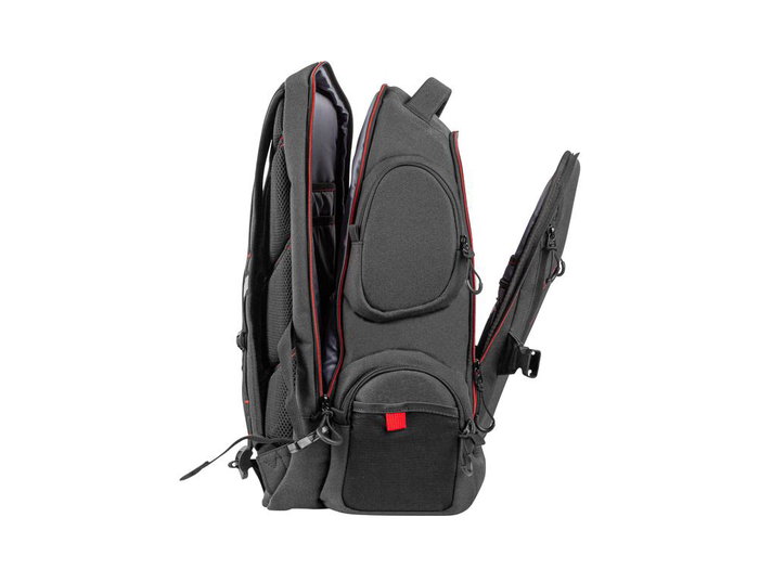 Genesis Pallad 550 Sac à Dos pour Ordinateur Portable 17.3" Ordinateur Portable, Universel, Polyester Noir et Rouge Genesis Pallad 550 Sac à Dos pour Ordinateur Portable 17.3" Ordinateur Portable, Universel, Polyester Noir et Rouge