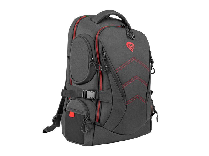 Genesis Pallad 550 Sac à Dos pour Ordinateur Portable 17.3" Ordinateur Portable, Universel, Polyester Noir et Rouge Genesis Pallad 550 Sac à Dos pour Ordinateur Portable 17.3" Ordinateur Portable, Universel, Polyester Noir et Rouge