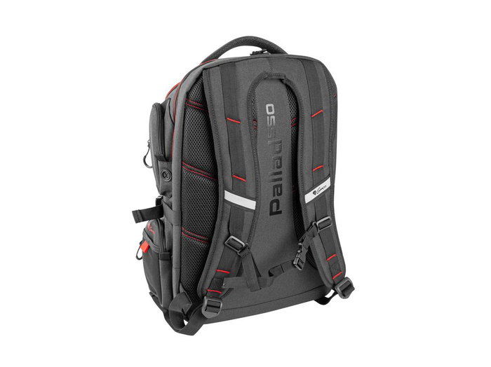 Genesis Pallad 550 Sac à Dos pour Ordinateur Portable 17.3" Ordinateur Portable, Universel, Polyester Noir et Rouge Genesis Pallad 550 Sac à Dos pour Ordinateur Portable 17.3" Ordinateur Portable, Universel, Polyester Noir et Rouge