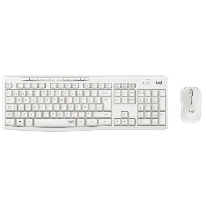 clavier et souris Logitech MK295 Blanc Espagnol Qwerty clavier et souris Logitech MK295 Blanc Espagnol Qwerty