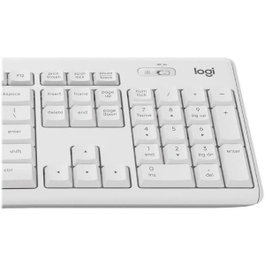 Logitech MK295 Silent Combo Clavier et Souris Sans Fil Blanc QWERTY Espagnol