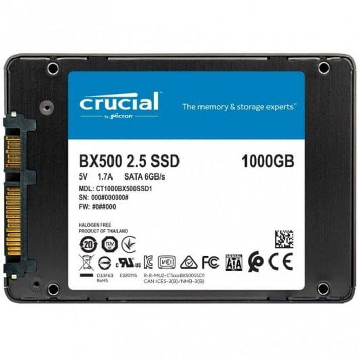 Crucial BX500 1 To SSD Interne 2,5 pouces SATA